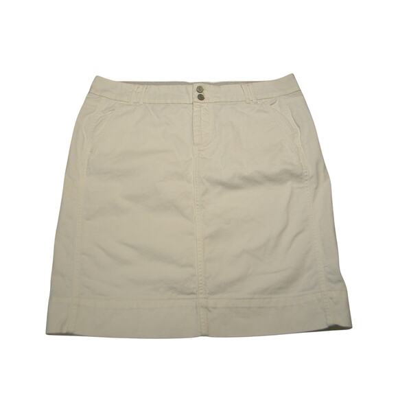 Gap White Denim 1969 Limited Edition Back‎ Slit Straight Fit Size 14 Casual - Picture 1 of 8